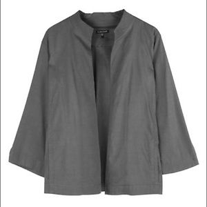 Eileen Fisher Gray Open Front Jacket